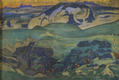 Tribù Tchud scomparsa sottoterra, 1913 da Nikolai Konstantinowitsch Roerich