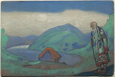 Il Saggio, décor e costume per il balletto "Le Sacre du Printemps" di Stravinsky, 1944 da Nicholas Roerich