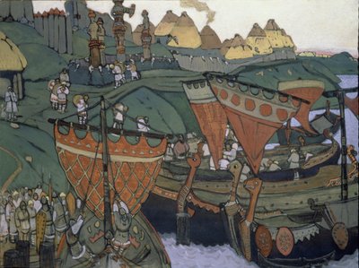 Gli Slavi sul Dnepr da Nicholas Roerich