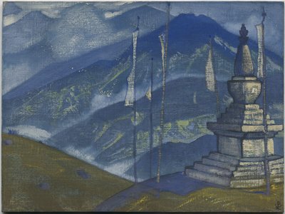 Onde di nebbia, serie "Himalayana", 1924 da Nicholas Roerich
