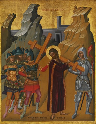 Cristo che porta la croce da Nicholas Tzafouris