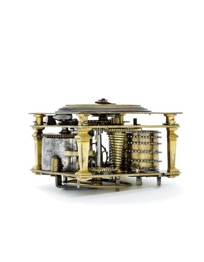 Orologio da tavolo orizzontale inciso di Elisabetta I, c.1590-1600 da Nicholas Vallin