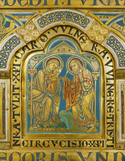 La circoncisione di Gesù ... (smalto su rame dorato) da Nicholas of Verdun