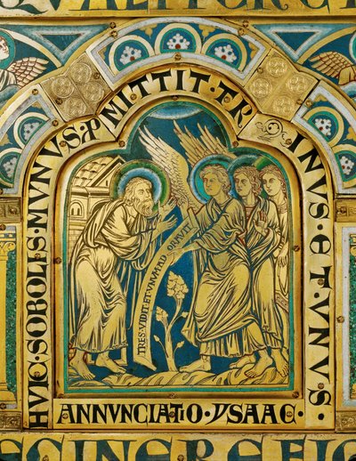 I tre angeli visitano Abramo ... da Nicholas of Verdun