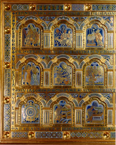 Altare di Verdun in oro e smalto di Nicolas de Verdun (ca.1130/50-1205): scene dall