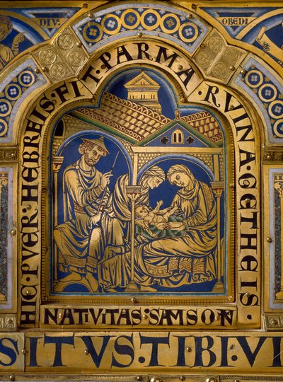 Altare di Verdun realizzato in oro e smalto da Nicolas de Verdun: scene dell