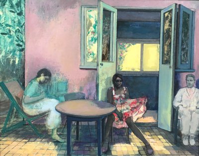 Shellshock, 2016-23 (olio su tavola) da Nick Williams