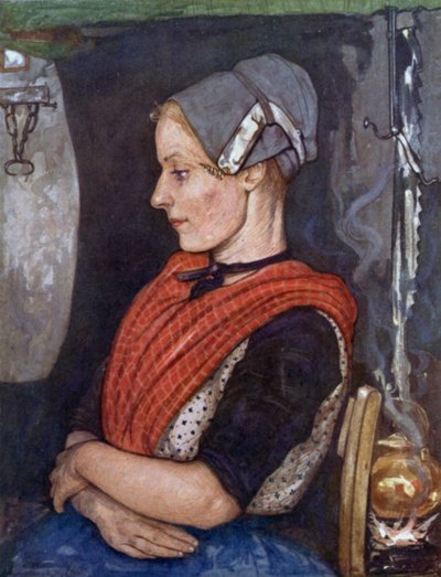 Una ragazza di Elspeet (litografia a colori) da Nico Jungman