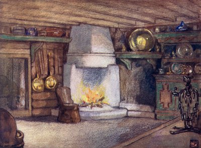 Norvegia: Un interno di cottage, Telemarken da Nico Jungman