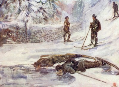 Norvegia: Sciatori che bevono vino d