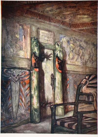 Stanza di Munthe a Holmencollen, 1905 da Nico Jungman