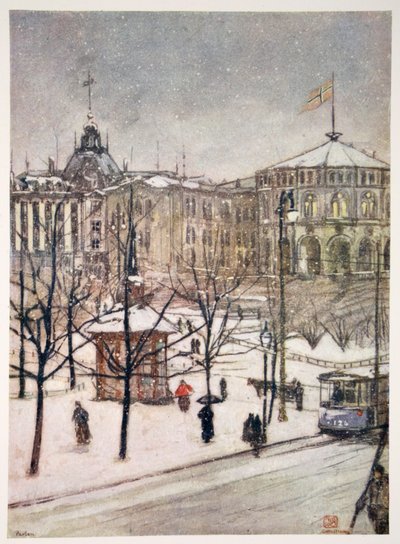 Il Parlamento di Christiania, 1905 da Nico Jungman