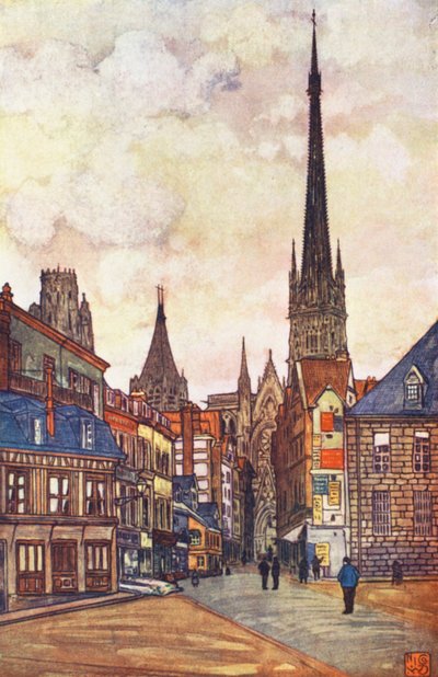 Una strada a Rouen da Nico Jungmann