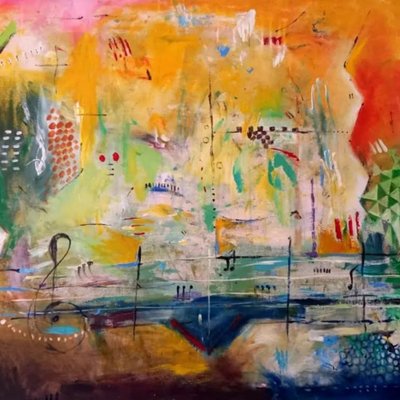 Melodia astratta e colorata da Nico Phooko