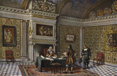 Interno della Rijnlandisch Huis, Leida, Paesi Bassi da Nico Steffelaar