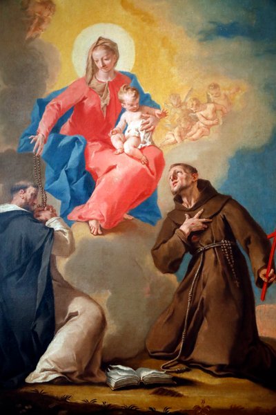 La Galleria Nazionale. Nostra Signora del Rosario con San Domenico e San Francesco d