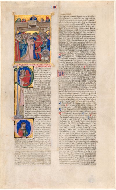 Il Matrimonio; il Bacio della Sposa (iniziale P); la Sposa Abbandonata (iniziale D) da Nicolò da Bologna