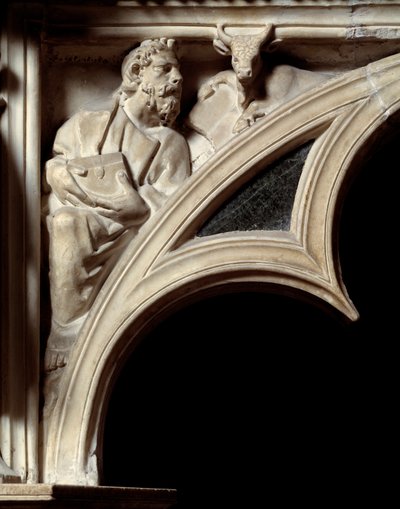 Arte gotica: San Luca Evangelista (dettaglio) da Nicola Pisano