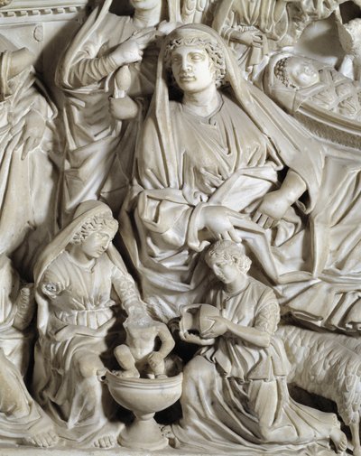 La natività (dettaglio) da Nicola Pisano