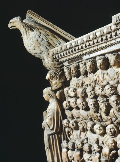 Pergamo o Pulpito, di Nicola Pisano, Cattedrale di Siena, Toscana (dettaglio) da Nicola Pisano