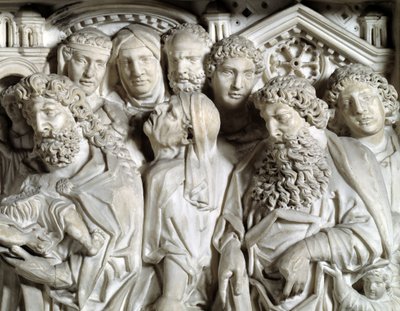 Presentazione di Gesù al tempio (dettaglio) Pulpito realizzato da Nicola Pisano da Nicola Pisano