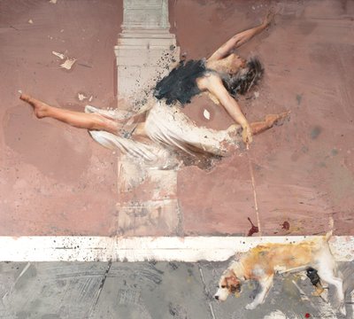 Ballerina con cane da Nicola Pucci