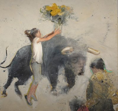 Toro con rosa da Nicola Pucci