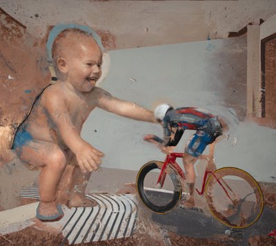 Ciclista bambino II, 2023 da Nicola Pucci