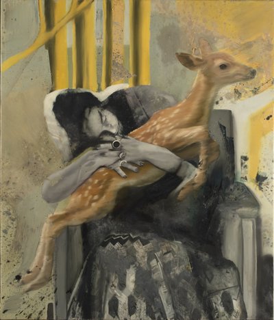 Frida con un cerbiatto da Nicola Pucci