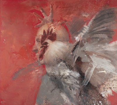 Uomo con un gallo II, 2021 da Nicola Pucci