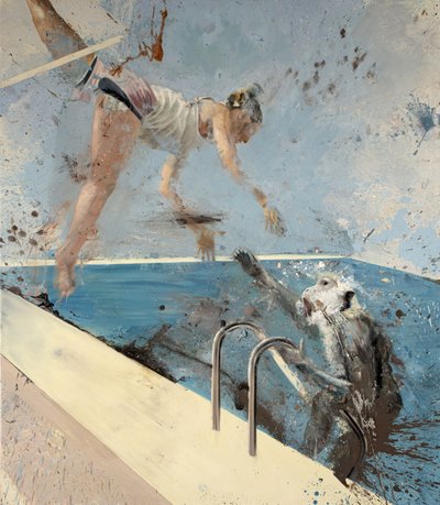 Scimmia con trapezista, 2021 da Nicola Pucci