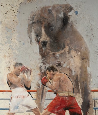 Tre pugili II, 2023 da Nicola Pucci