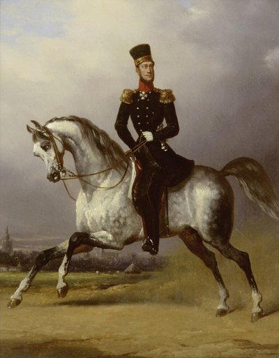 Ritratto equestre di Guglielmo II, re dei Paesi Bassi da Nicolaas Pieneman (attributed to)