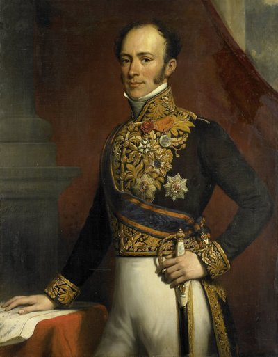Ritratto di Jan Jacob Rochussen, Governatore Generale delle Indie Orientali Olandesi da Nicolaas Pieneman