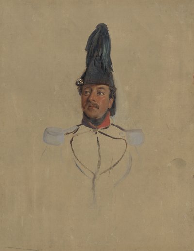 Studio di ritratto del capitano T.S. Nabal da Nicolaas Pieneman