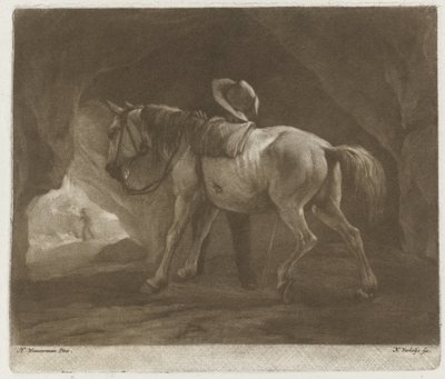 Cavallo che urina da Nicolaas Verkolje