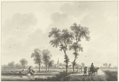 Il villaggio di Spijk in Gheldria da Nicolaas Wicart