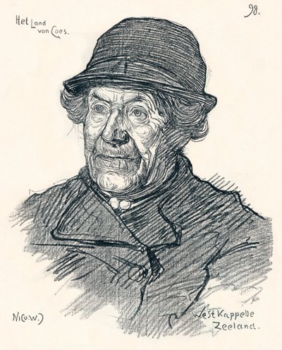 Schizzo di Nico Jungmann, c. 1900 da Nicolaas Wilhelm Jungmann