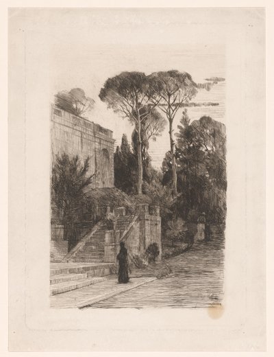 Edificio monumentale con giardino da Nicolaas van der Waay