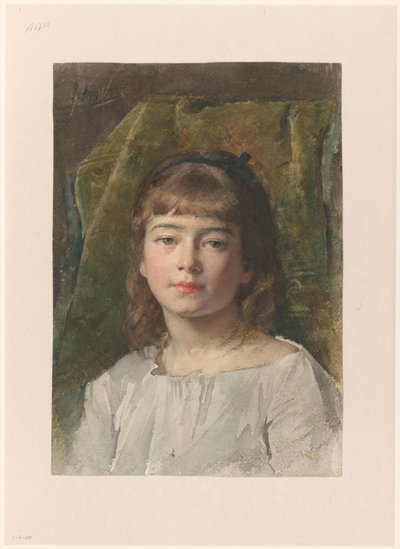 Ritratto di una ragazza sconosciuta da Nicolaas van der Waay