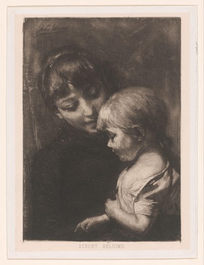 Donna con bambino da Nicolaas van der Waay