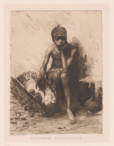 Venditore di frutta da Nicolaas van der Waay