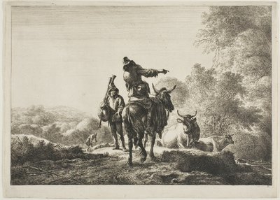 Il suonatore di cornamusa da Nicolaes Berchem