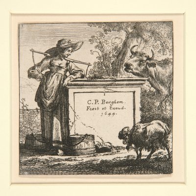 Il gruppo delle mucche, con la lattaia da Nicolaes Berchem