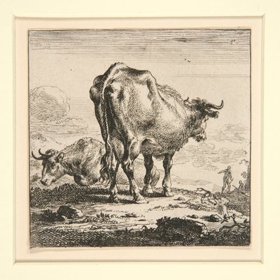 Il gruppo delle mucche, con la lattaia da Nicolaes Berchem