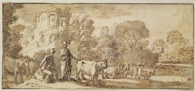 Mercurio e Argo con una mandria di bovini da Nicolaes Cornelisz Moeyaert