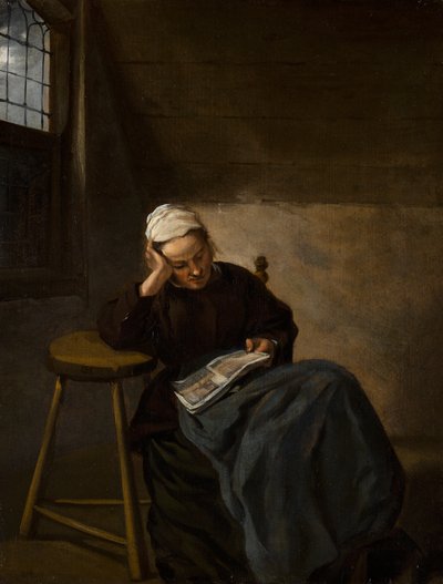 Ragazza che legge, c.1660 da Nicolaes Hals