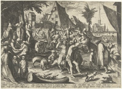Festa contadina da Nicolaes Jansz. Clock