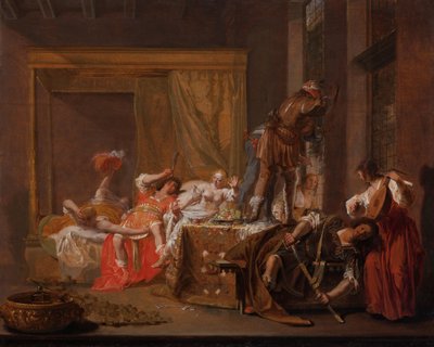 Scena dal Matrimonio di Messalina e Gaio Sillio da Nicolaes Knüpfer
