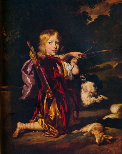 Ragazzo con Archi e Frecce, c1670 da Nicolaes Maes